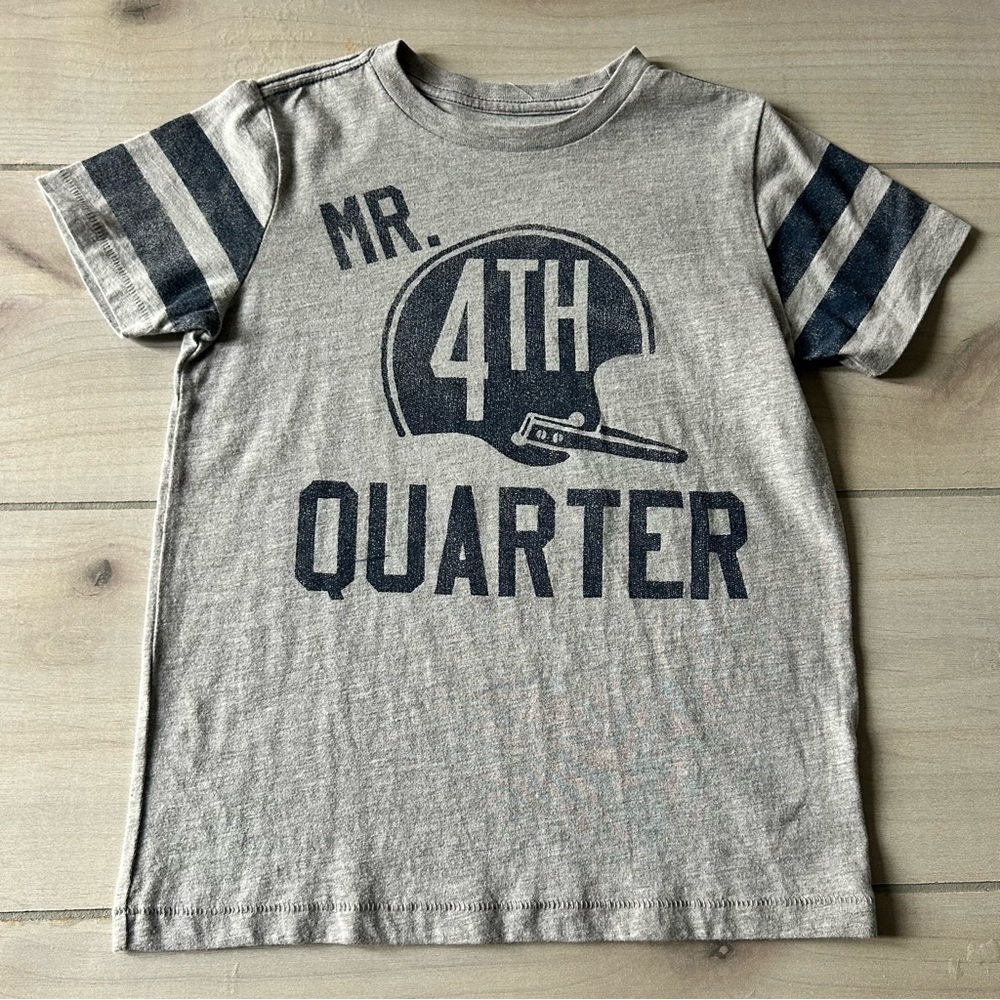Peek Football Gray Kids Graphic T-Shirt with Helmet Print